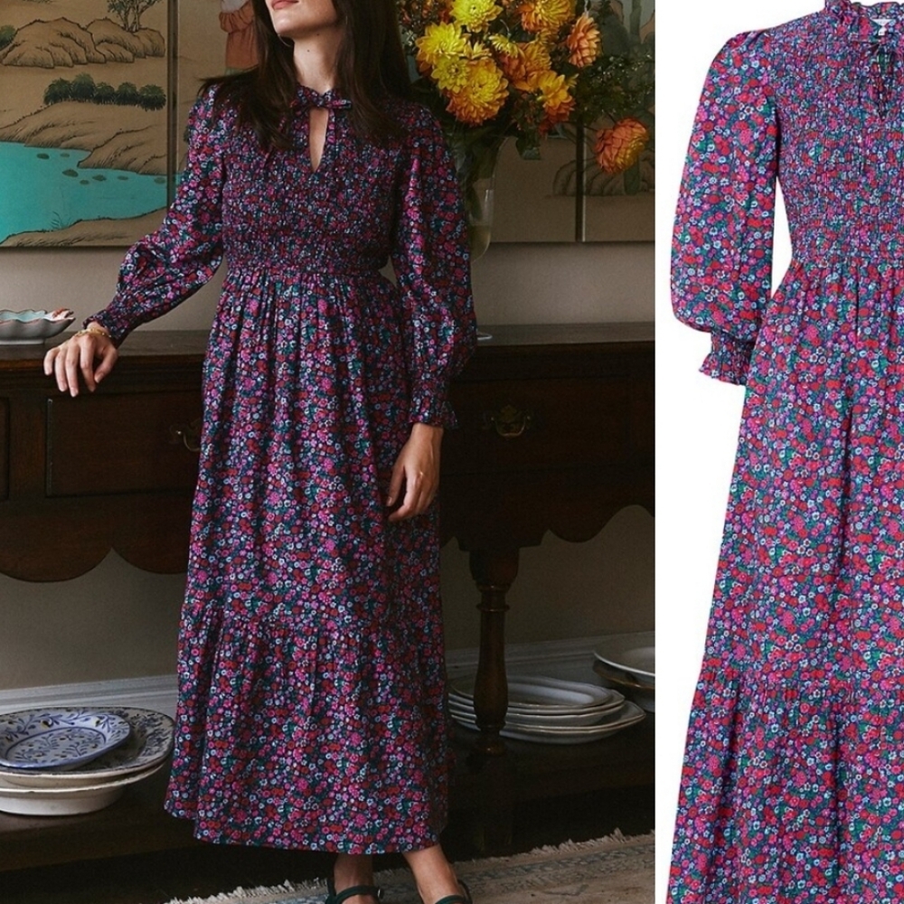 Pink City Izzy Floral Long Sleeve Dress